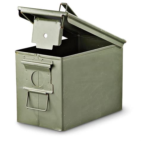 50 cal ammo box metal|surplus 50 cal ammo cans.